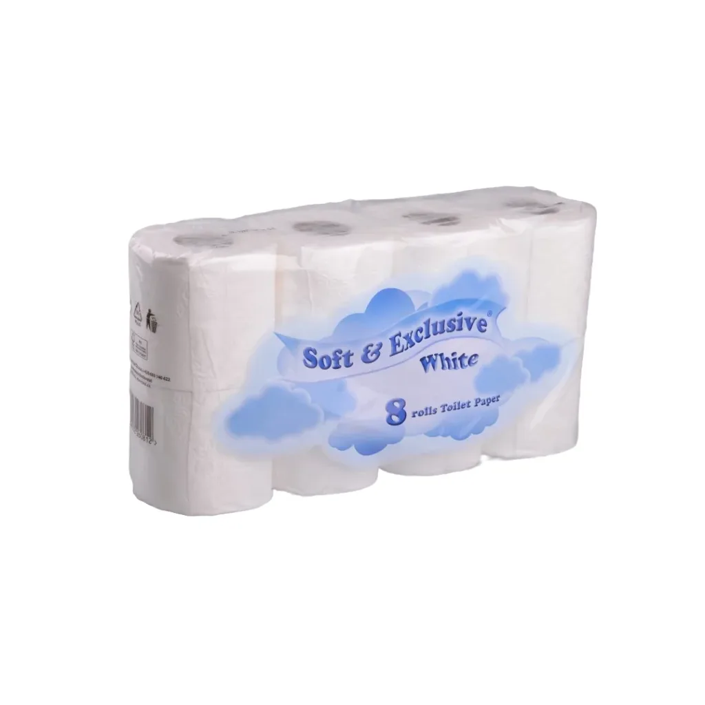 Soft&Exclusive Toaletní papír bílý 2V 8ks