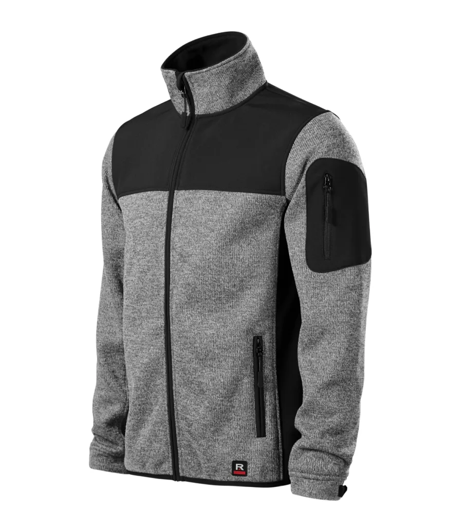 Softshellová bunda RIMECK Casual 550, pánská, knit light gray