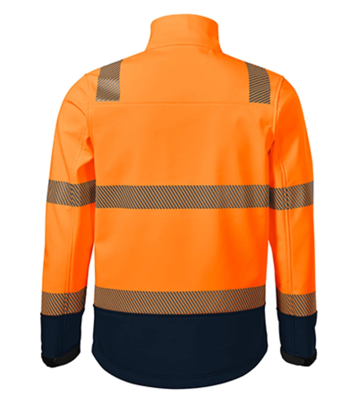Softshellová bunda RIMECK HV Drop 5V3, unisex, fluorescenční oranžová - Obrázek 3