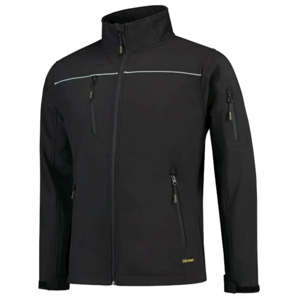 Softshellová bunda TRICORP Luxury Softshell T53, unisex, černá