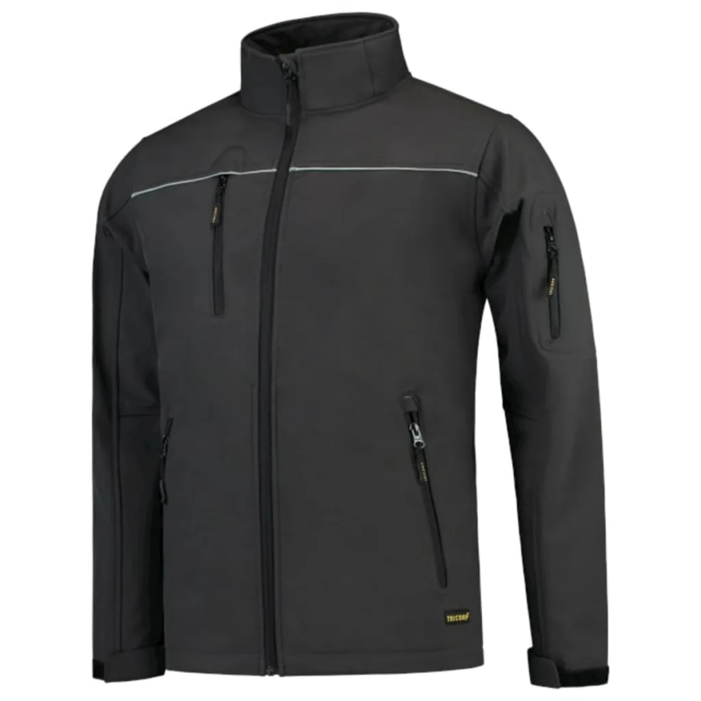 Softshellová bunda TRICORP Luxury Softshell T53, unisex, tmavě šedá