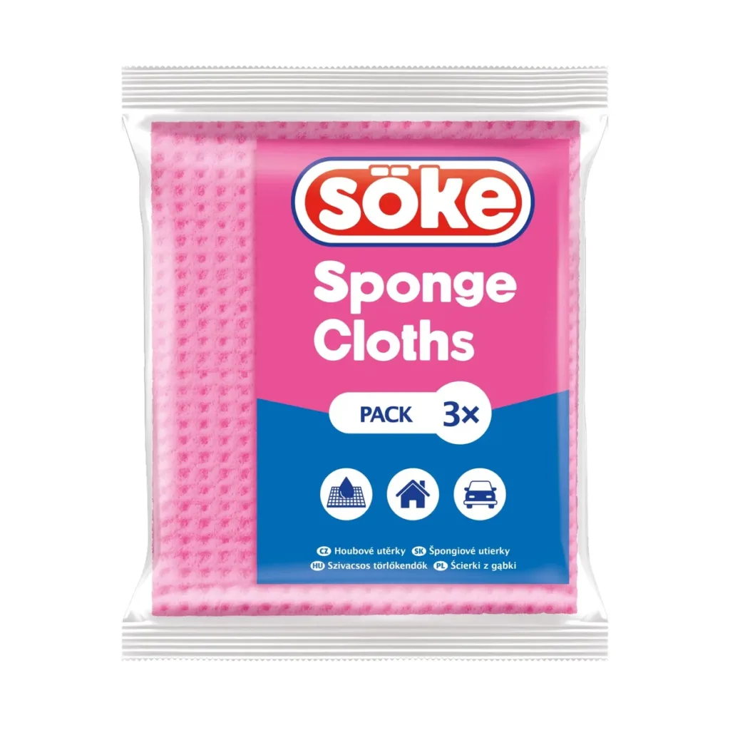 Soke utěrka 3ks houbová eko soke