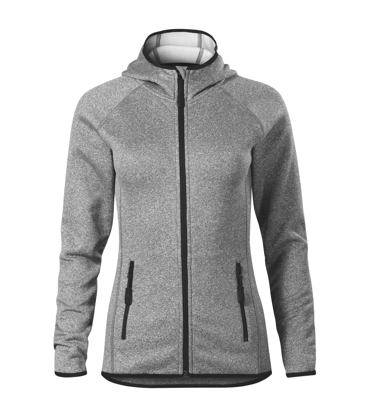Stretch fleece MALFINI Direct 418, dámský, tmavě šedý melír - Obrázek 2