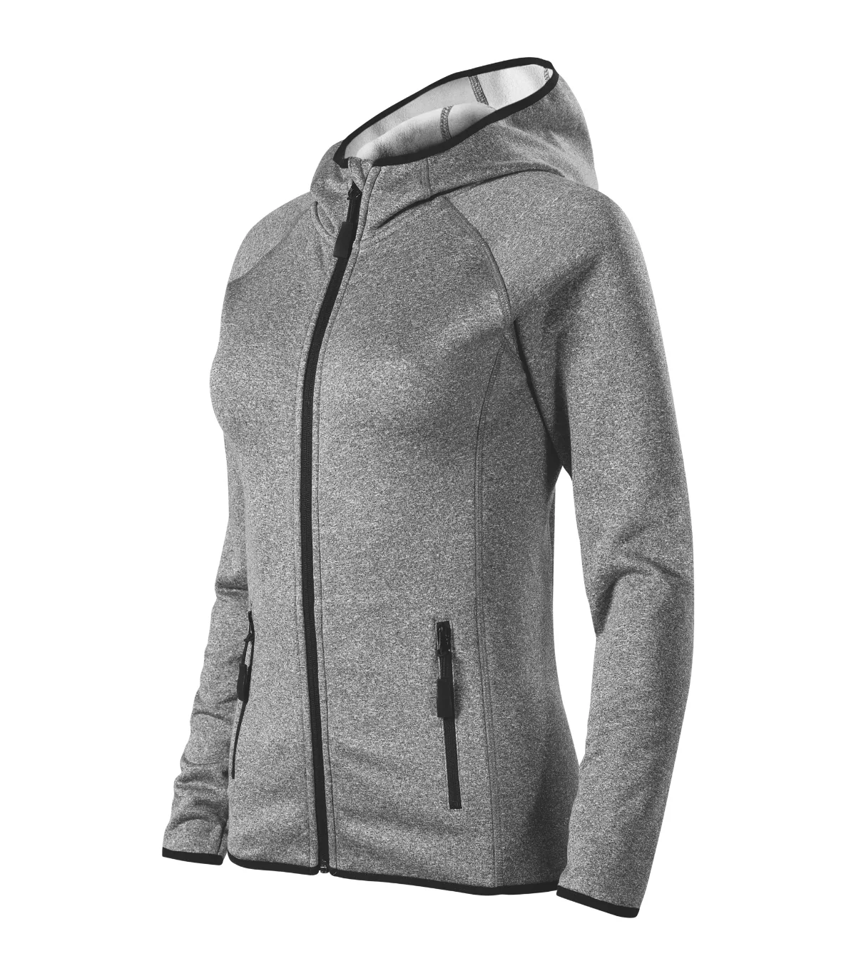 Stretch fleece MALFINI Direct 418, dámský, tmavě šedý melír