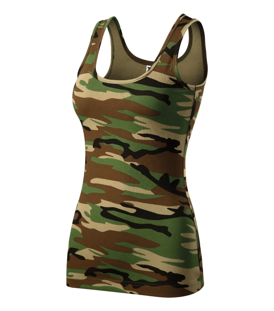 Tílko MALFINI Camo Triumph C36, dámské, camouflage brown