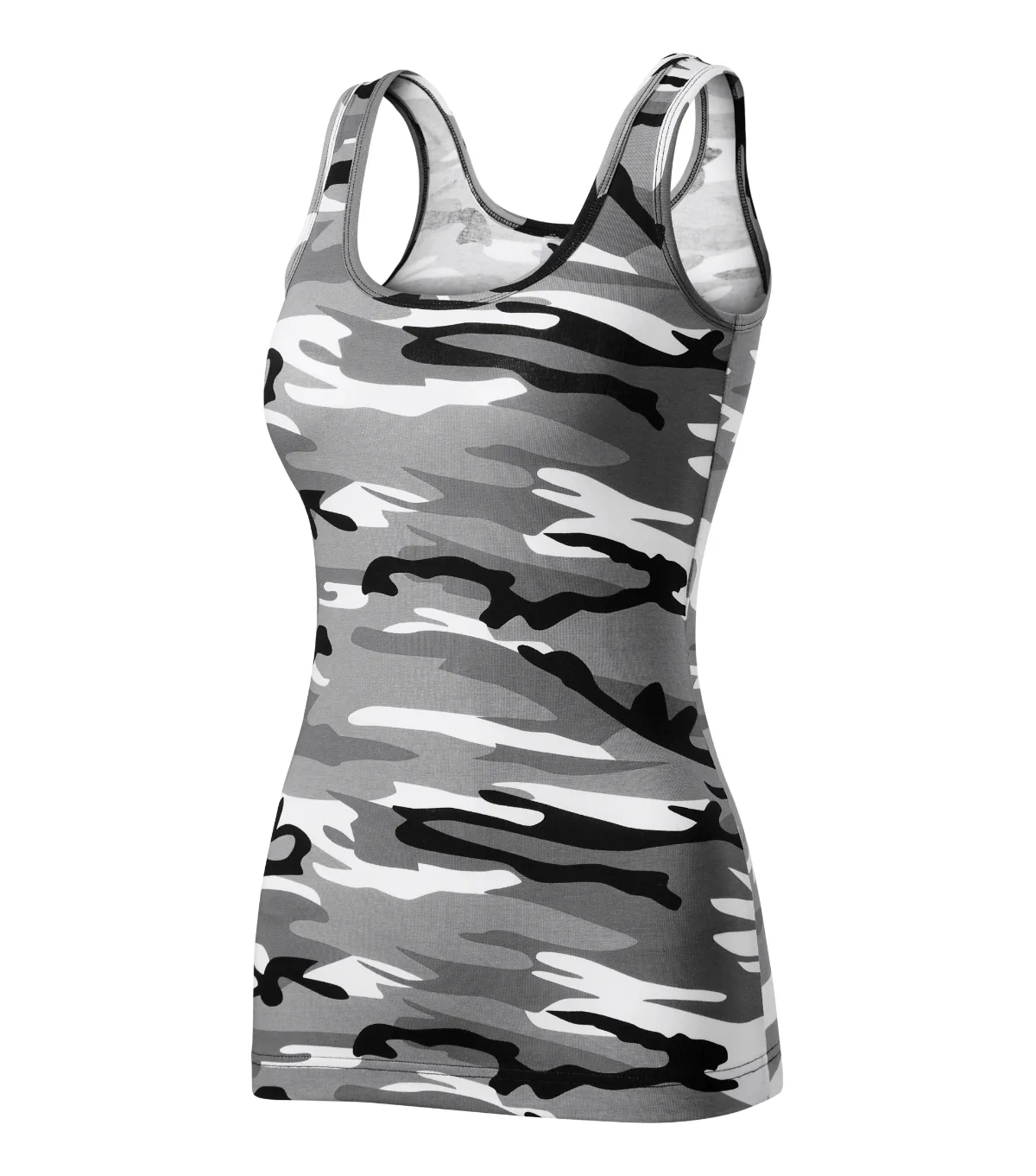 Tílko MALFINI Camo Triumph C36, dámské, camouflage gray