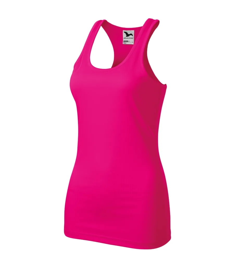 Tílko MALFINI Racer 167, dámské, neon pink