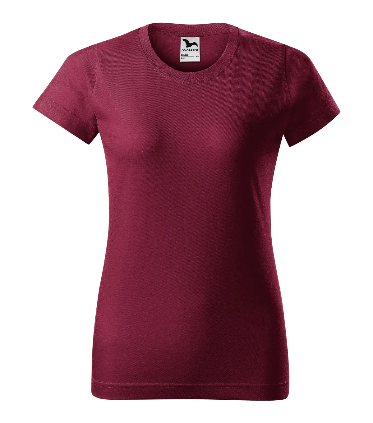 Tričko MALFINI Basic 134, dámské, garnet - Obrázek 2
