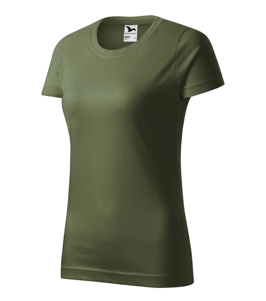 Tričko MALFINI Basic 134, dámské, khaki
