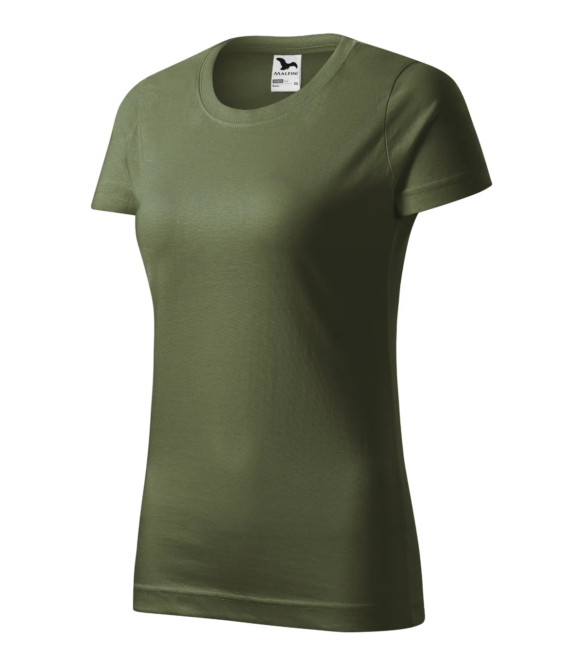 Tričko MALFINI Basic 134, dámské, khaki