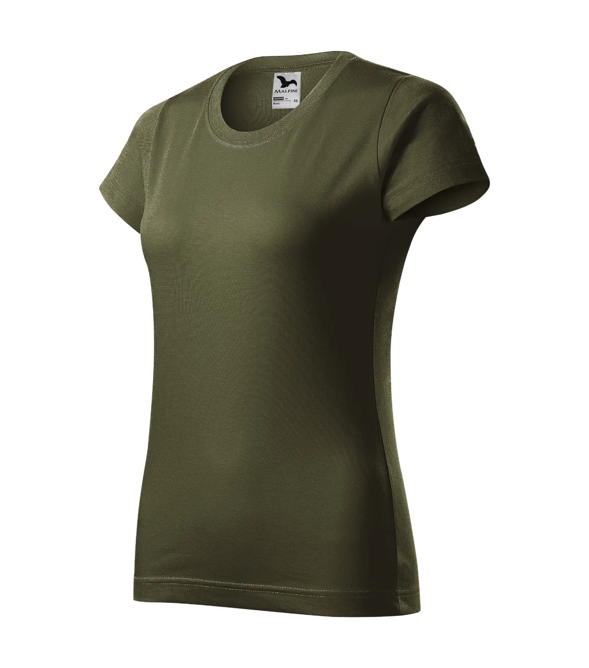 Tričko MALFINI Basic 134, dámské, military