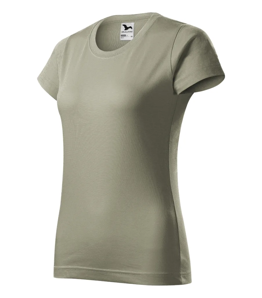 Tričko MALFINI Basic 134, dámské, světlá khaki