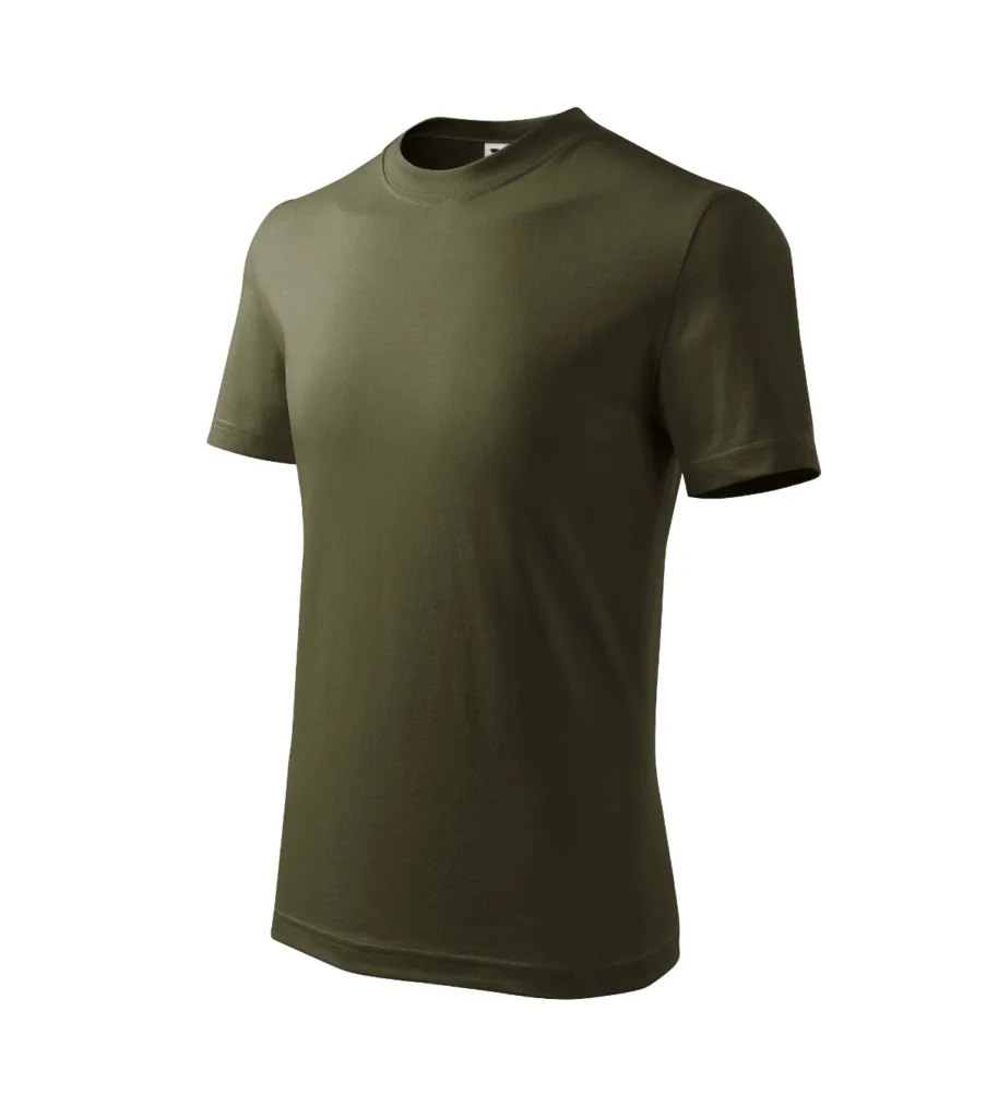 Tričko MALFINI Basic 138, dětské, military