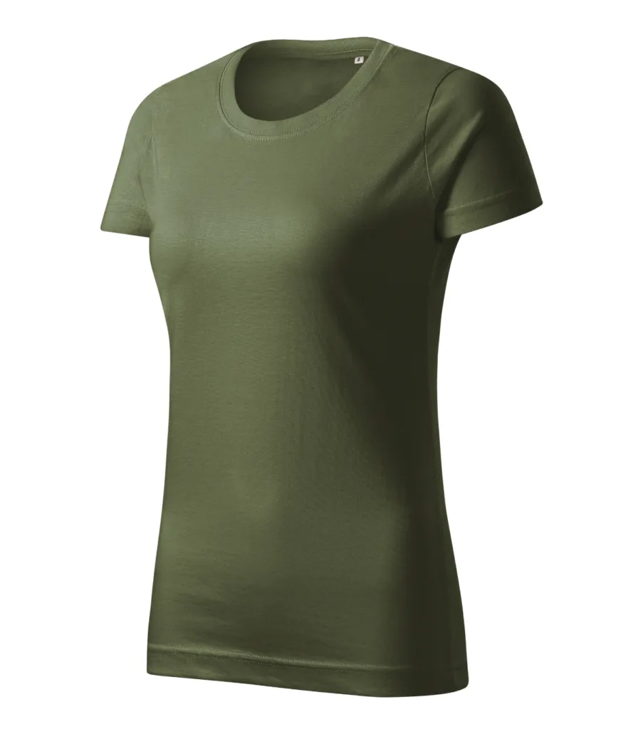 Tričko MALFINI Basic Free F34, dámské, khaki