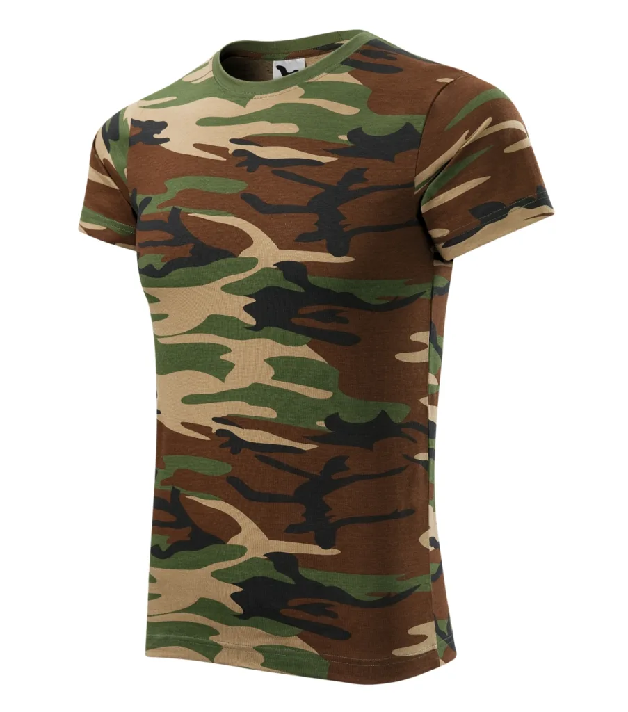 Tričko MALFINI Camouflage 144, unisex, camouflage brown