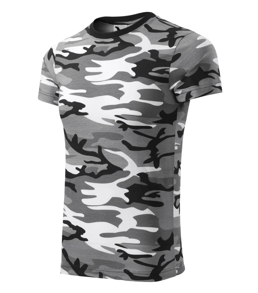 Tričko MALFINI Camouflage 144, unisex, camouflage gray