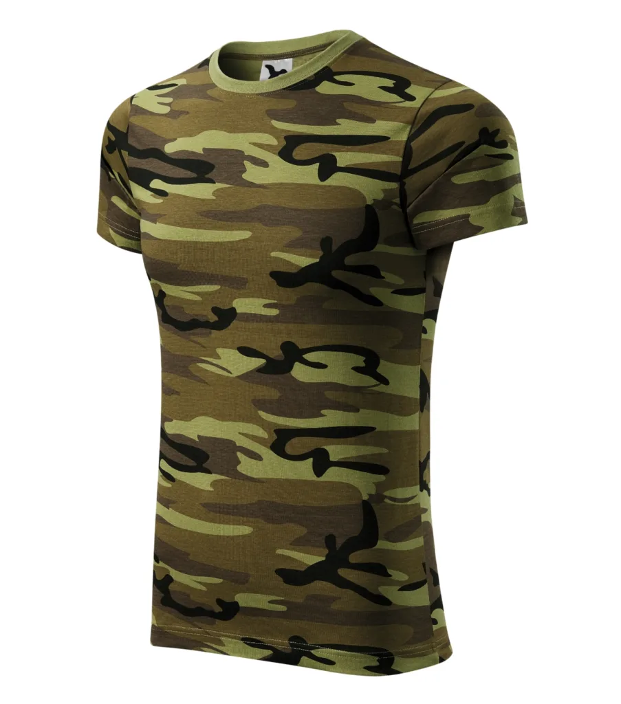 Tričko MALFINI Camouflage 144, unisex, camouflage green