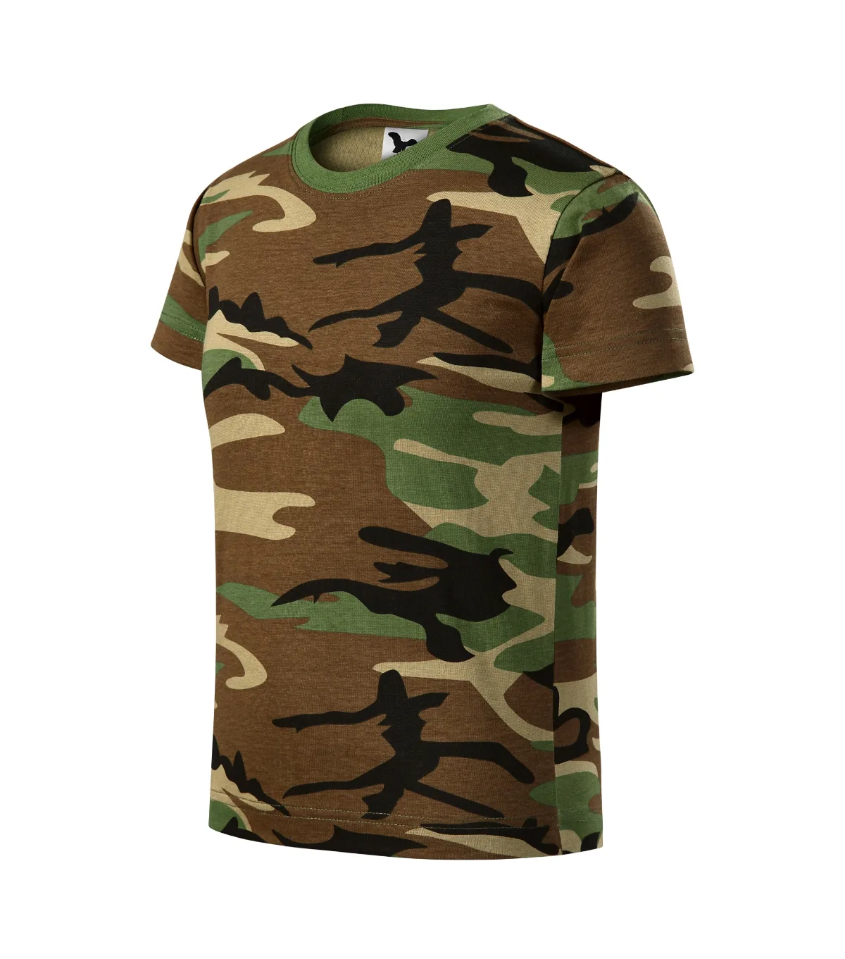 Tričko MALFINI Camouflage 149, dětské, camouflage brown