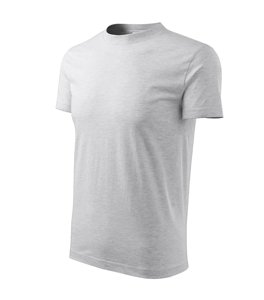 Tričko MALFINI Classic 101, unisex, světle šedý melír