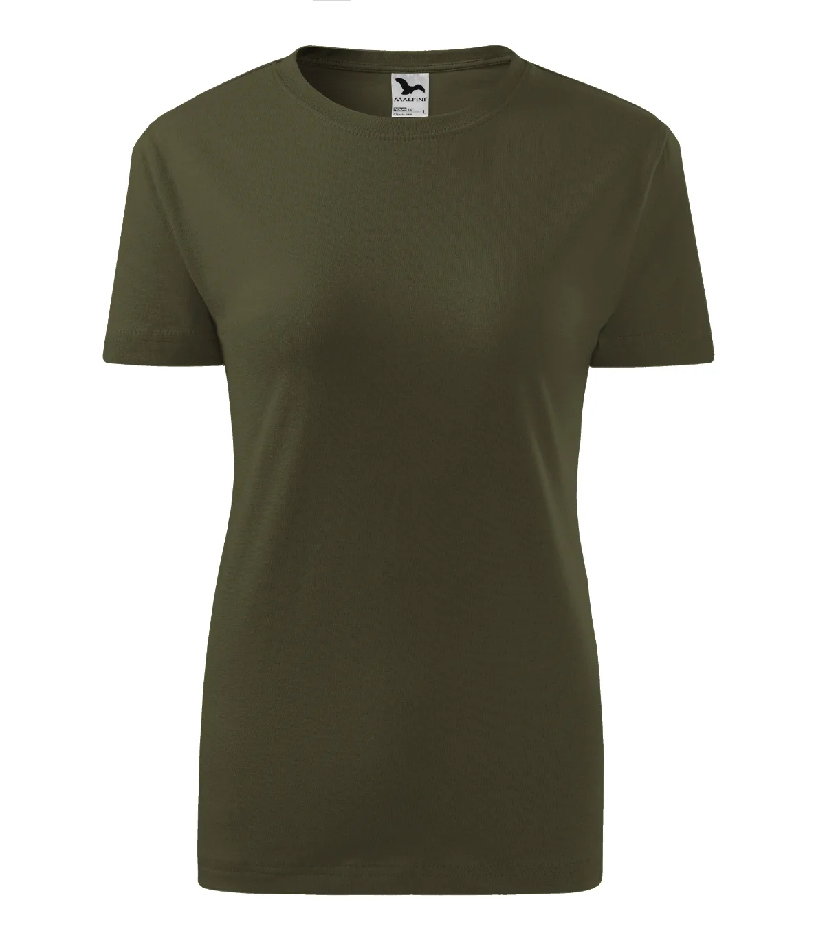 Tričko MALFINI Classic New 133, dámské, military - Obrázek 2