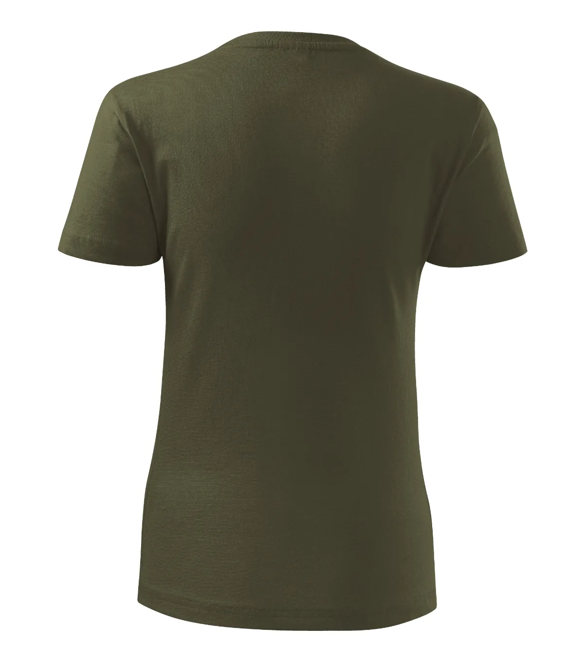 Tričko MALFINI Classic New 133, dámské, military - Obrázek 3