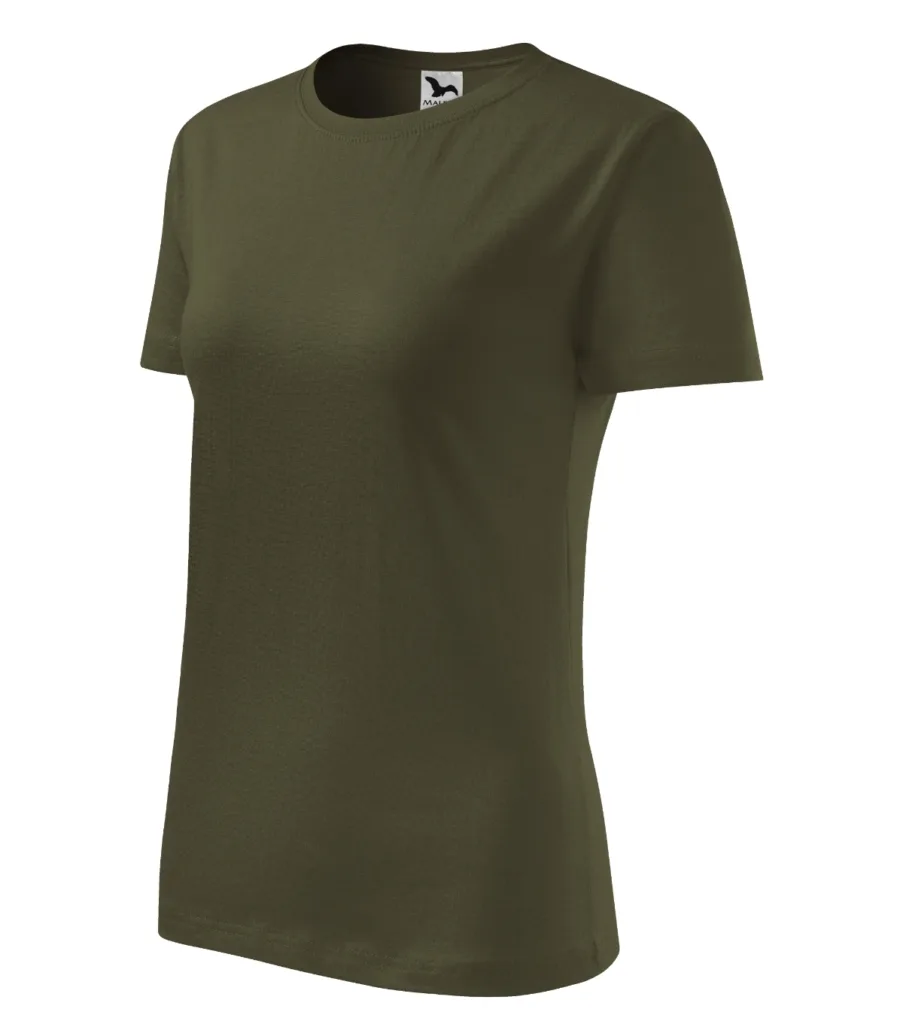 Tričko MALFINI Classic New 133, dámské, military