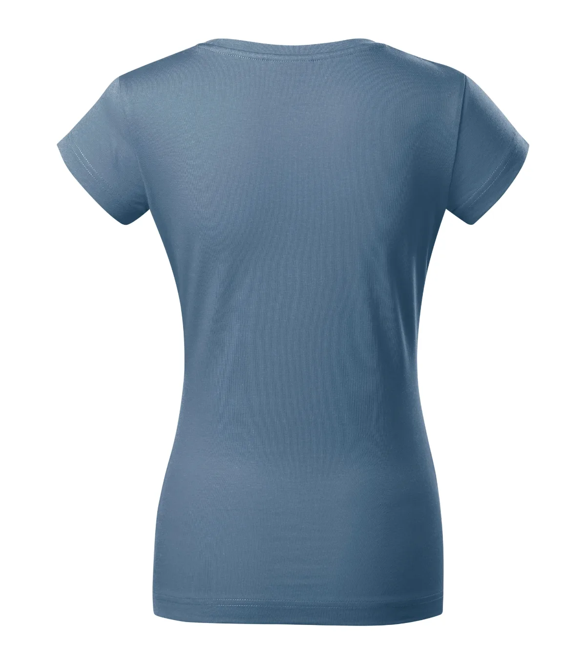 Tričko MALFINI Fit V-neck 162, dámské, denim - Obrázek 3