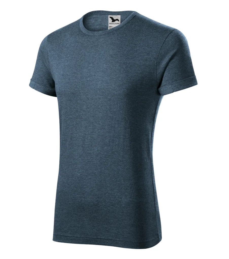 Tričko MALFINI Fusion 163, pánské, tmavý denim melír