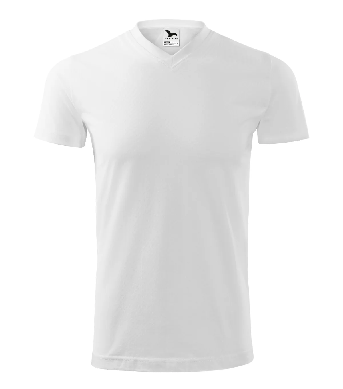 Tričko MALFINI Heavy V-neck 111, unisex, bílá - Obrázek 2