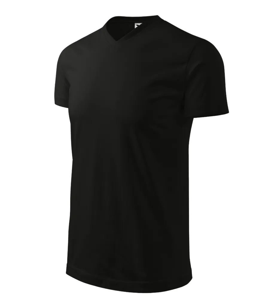 Tričko MALFINI Heavy V-neck 111, unisex, černá