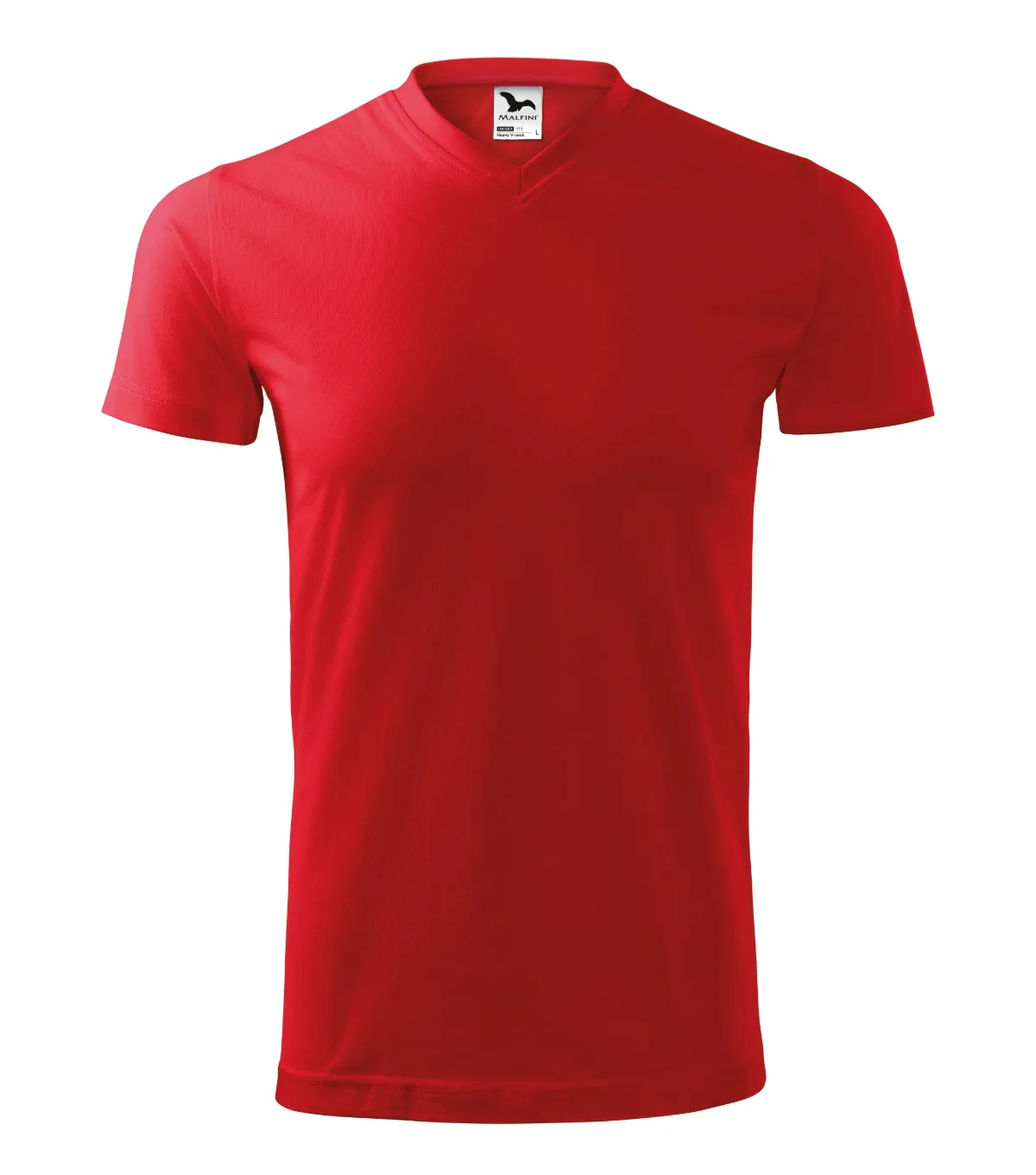 Tričko MALFINI Heavy V-neck 111, unisex, červená - Obrázek 2