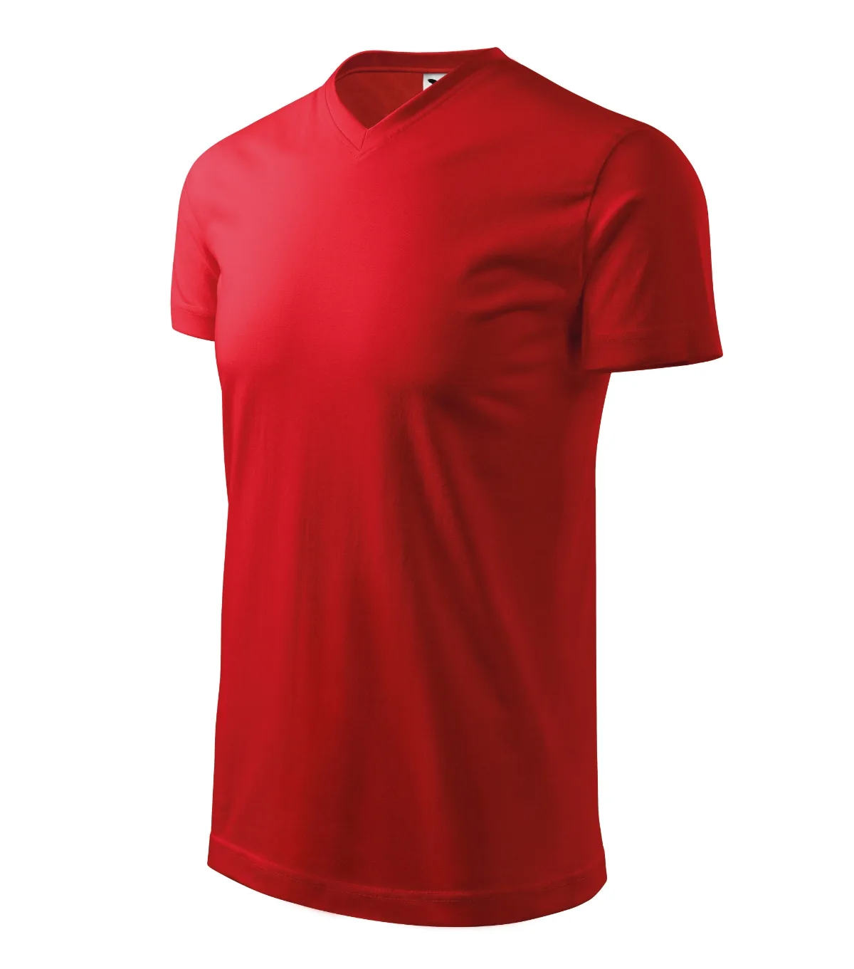 Tričko MALFINI Heavy V-neck 111, unisex, červená