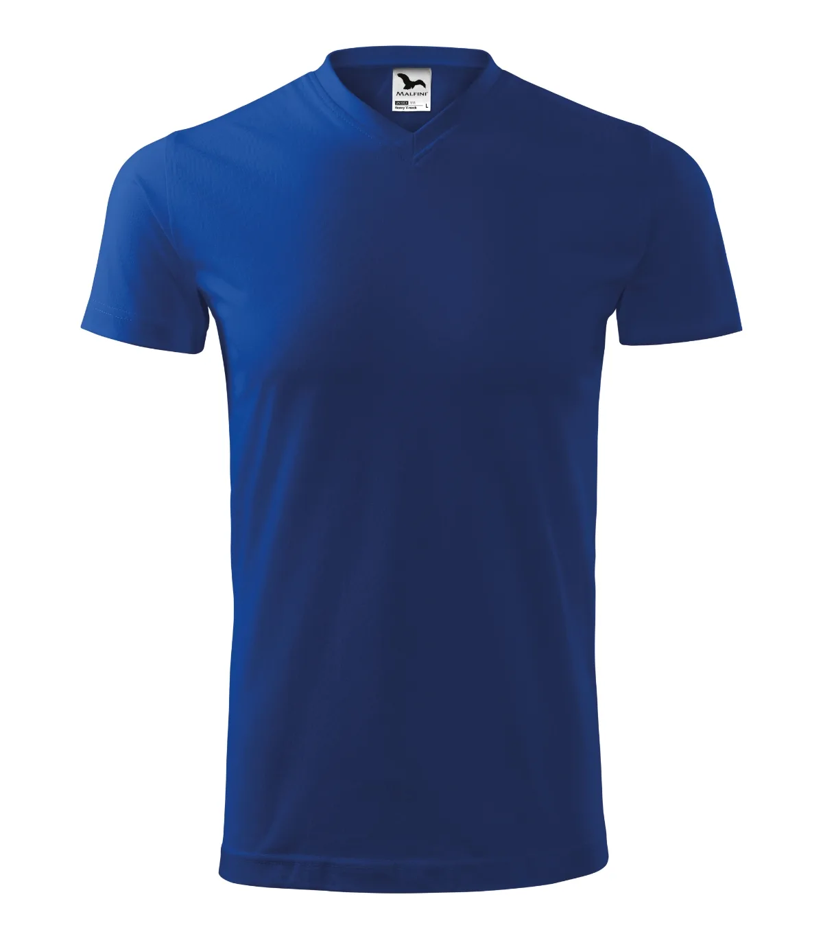 Tričko MALFINI Heavy V-neck 111, unisex, královská modrá - Obrázek 2