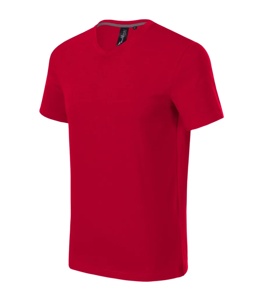 Tričko MALFINI Premium Action V-neck 700, pánské, formula red