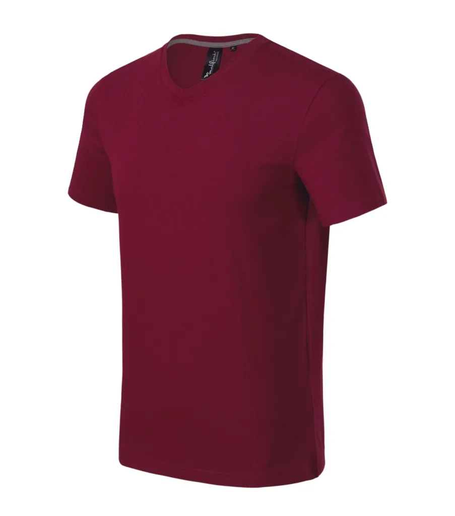 Tričko MALFINI Premium Action V-neck 700, pánské, garnet