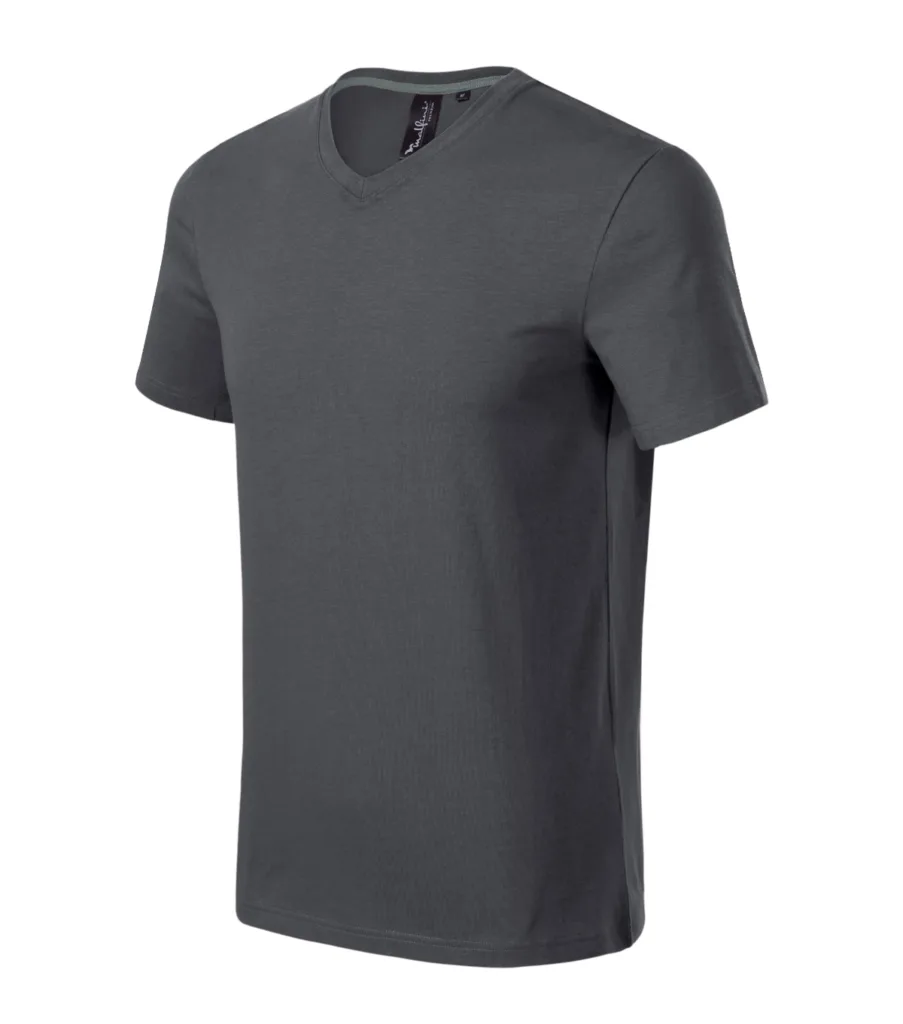Tričko MALFINI Premium Action V-neck 700, pánské, light anthracite