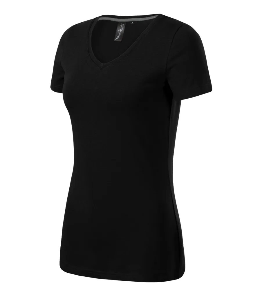 Tričko MALFINI Premium Action V-neck 701, dámské, černá