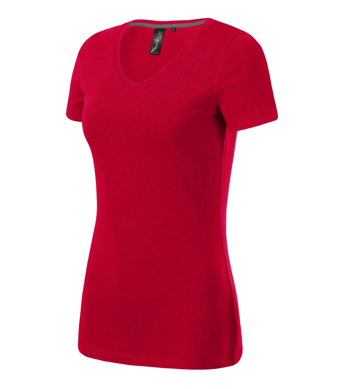 Tričko MALFINI Premium Action V-neck 701, dámské, formula red