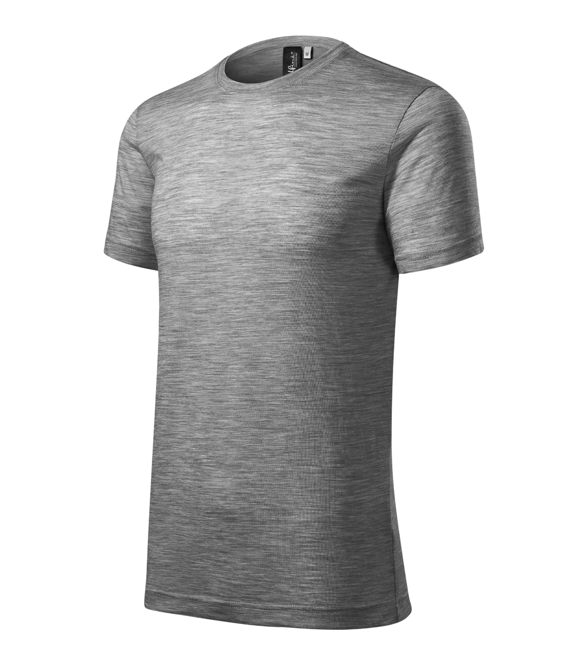 Tričko MALFINI Premium Merino Rise 157, pánské, tmavě šedý melír
