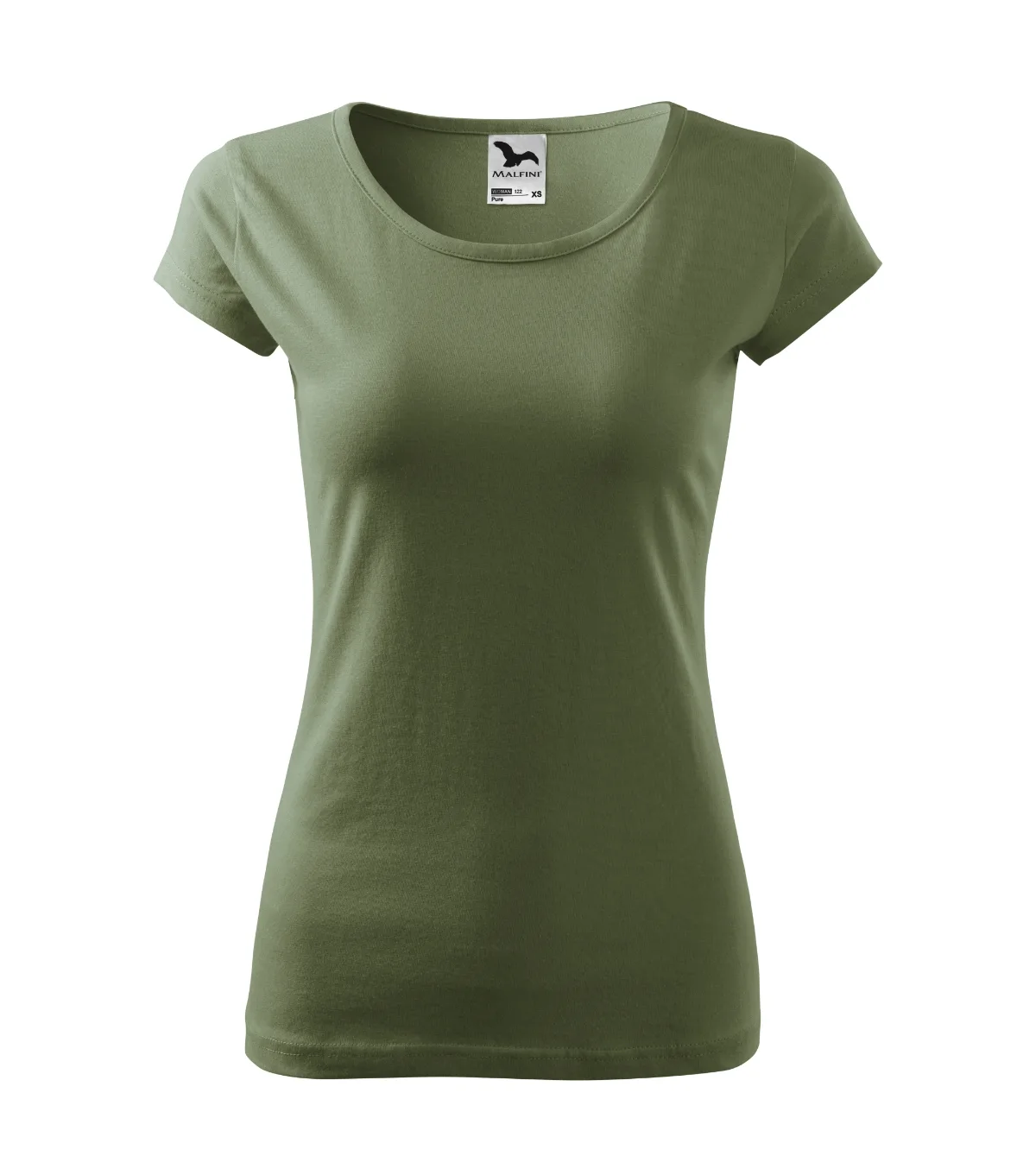 Tričko MALFINI Pure 122, dámské, khaki - Obrázek 2