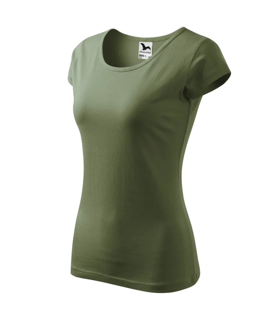 Tričko MALFINI Pure 122, dámské, khaki