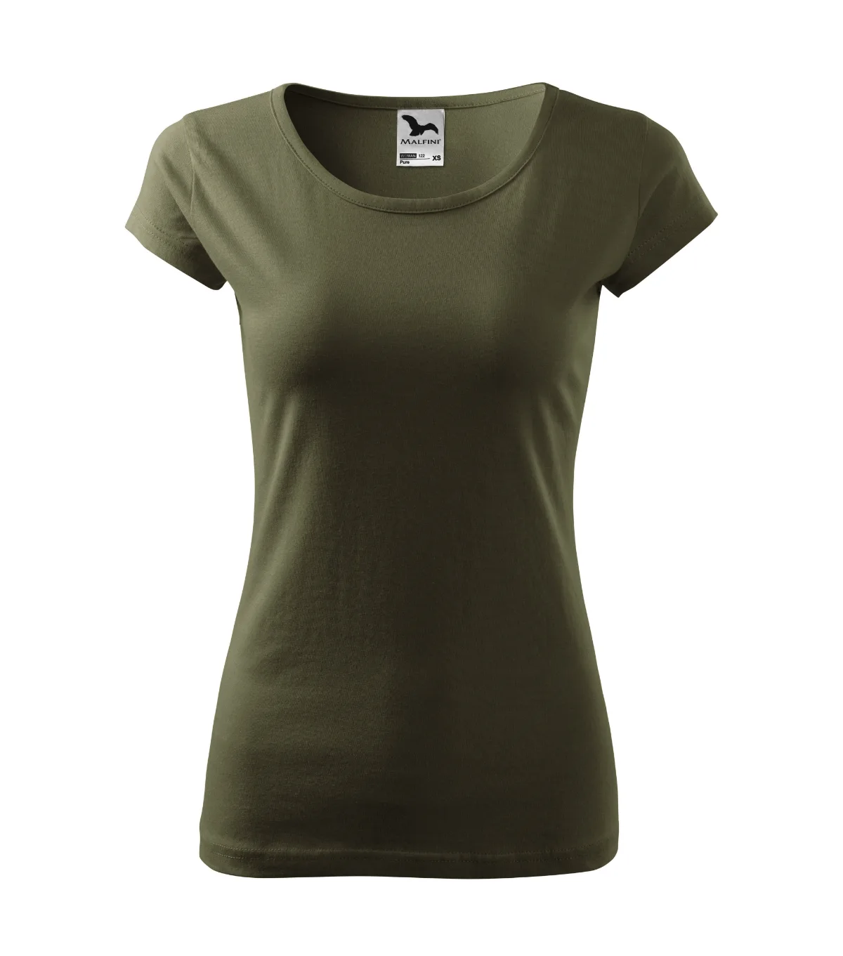 Tričko MALFINI Pure 122, dámské, military - Obrázek 2