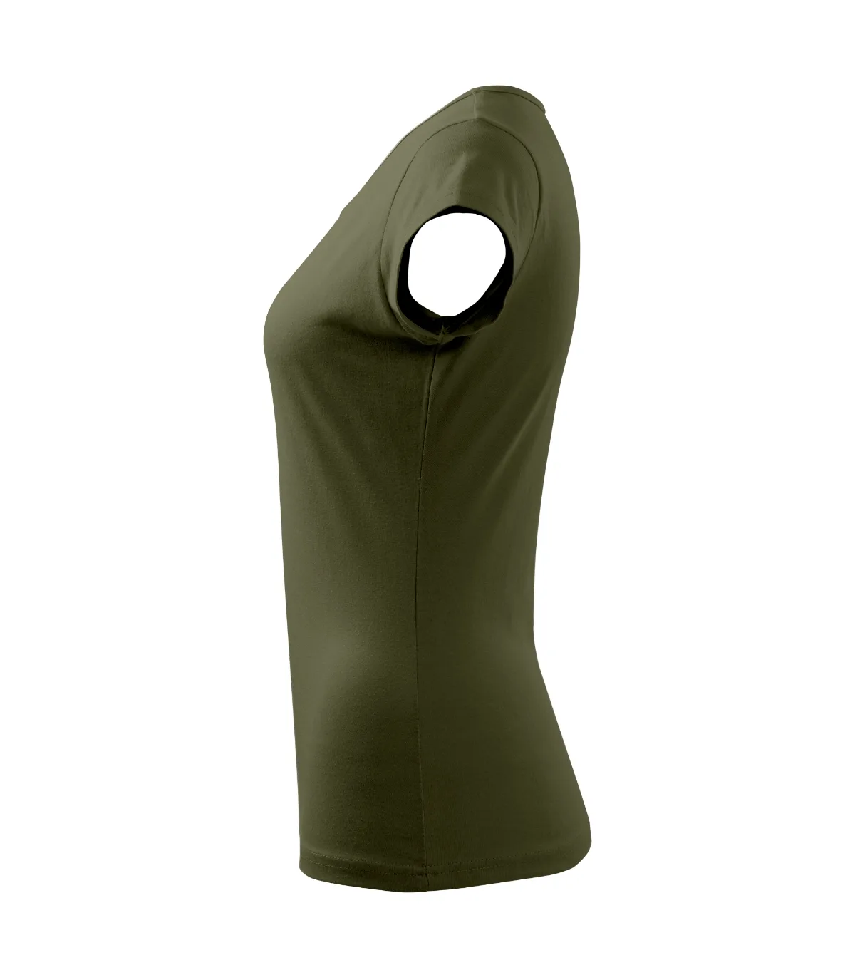 Tričko MALFINI Pure 122, dámské, military - Obrázek 3