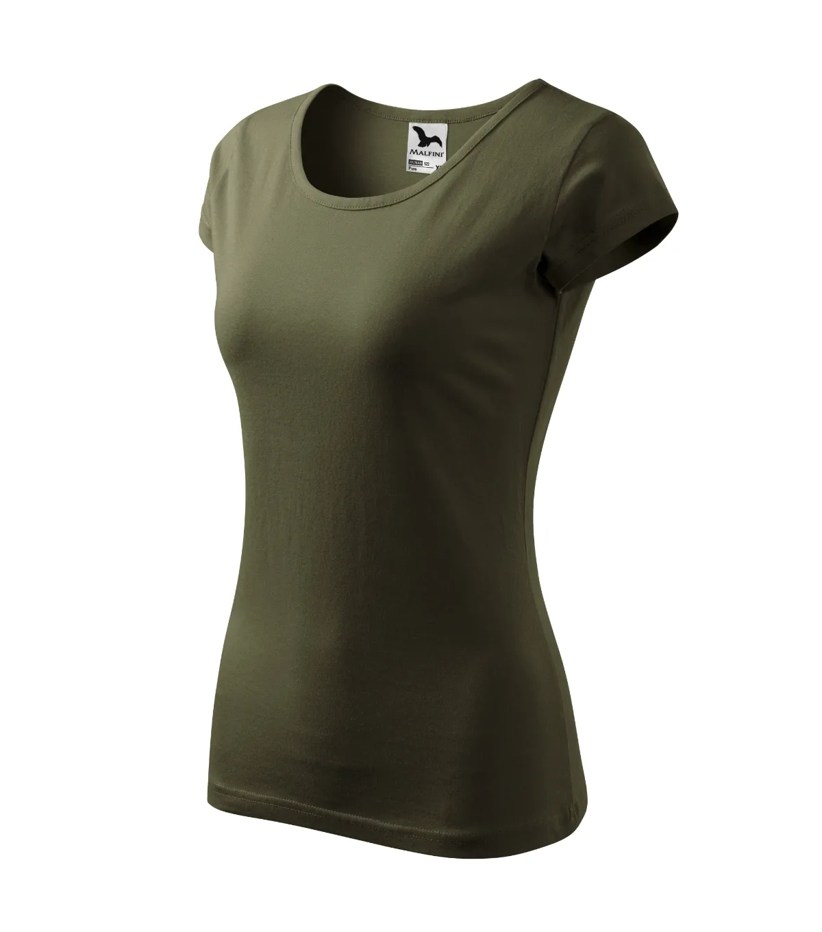 Tričko MALFINI Pure 122, dámské, military