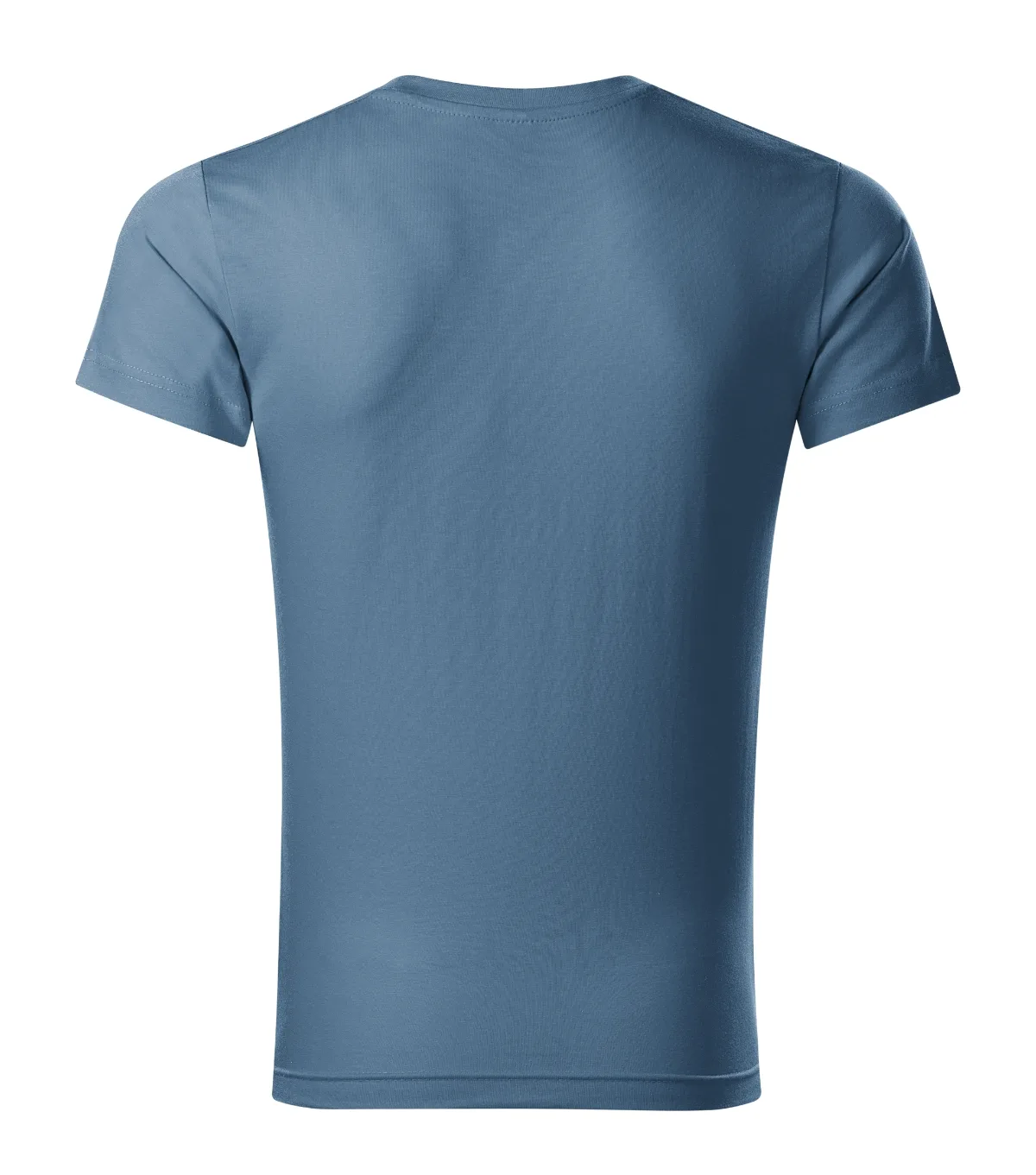 Tričko MALFINI Slim Fit V-neck 146, pánské, denim - Obrázek 3
