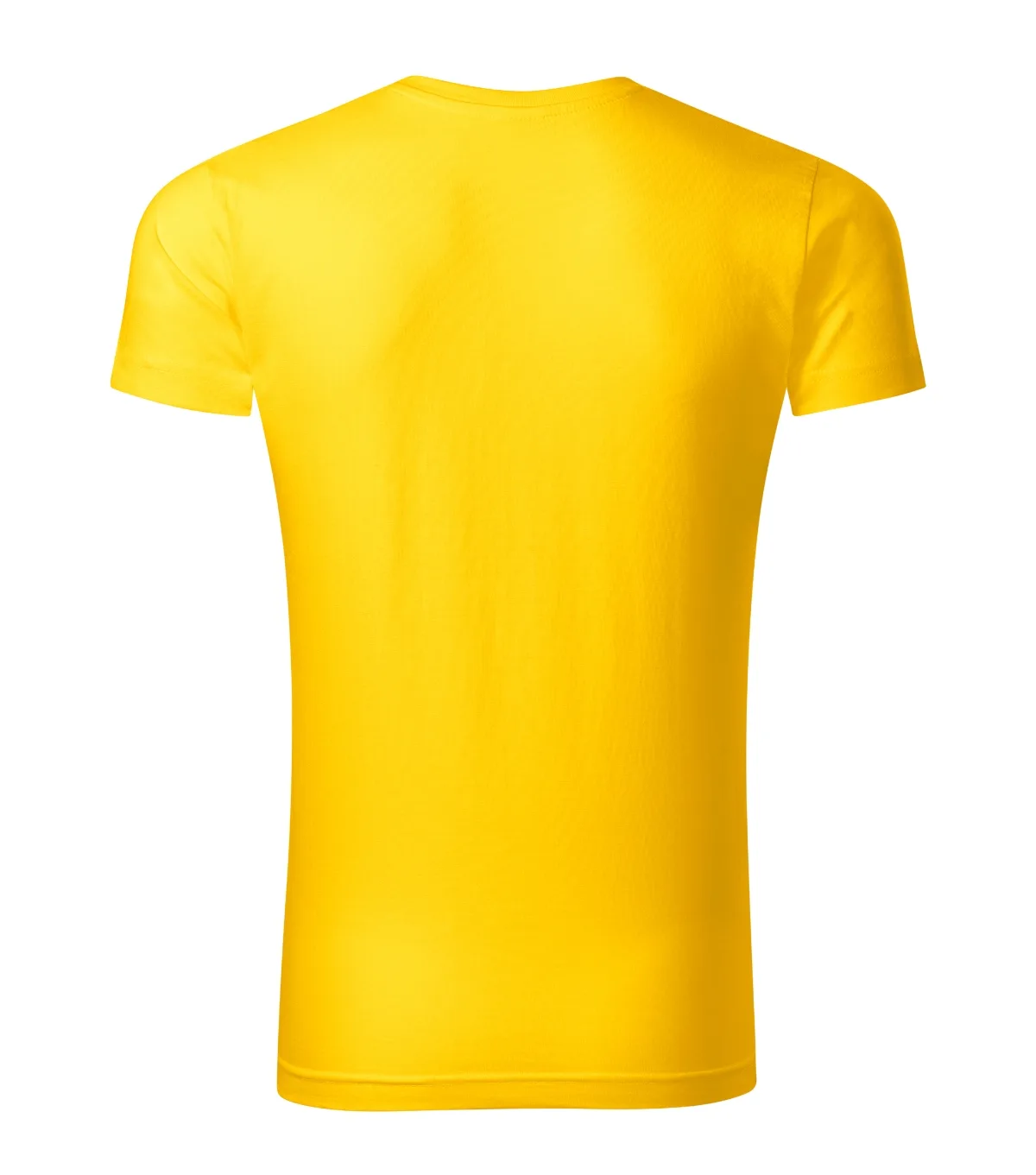 Tričko MALFINI Slim Fit V-neck 146, pánské, žlutá - Obrázek 3