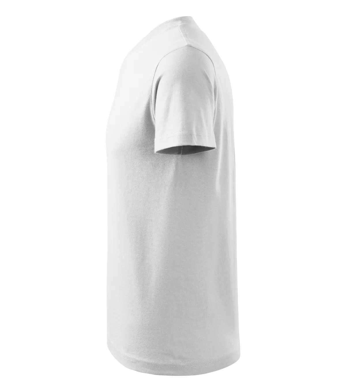 Tričko MALFINI V-neck 102, unisex, bílá - Obrázek 3