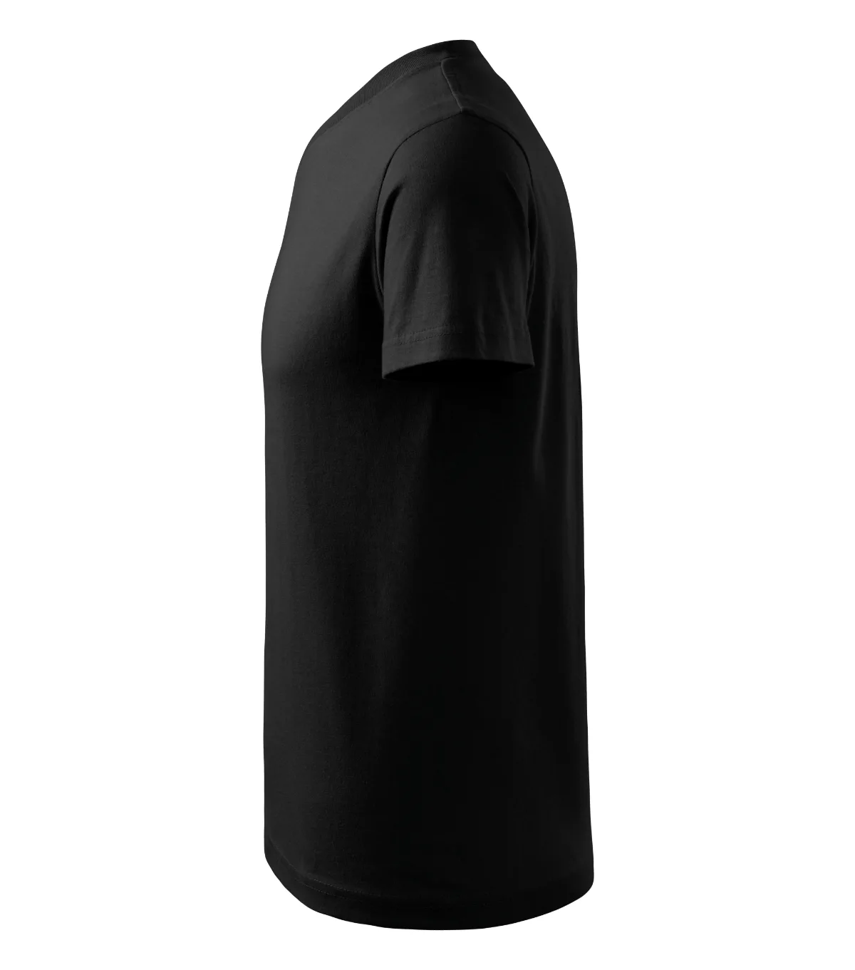 Tričko MALFINI V-neck 102, unisex, černá - Obrázek 3