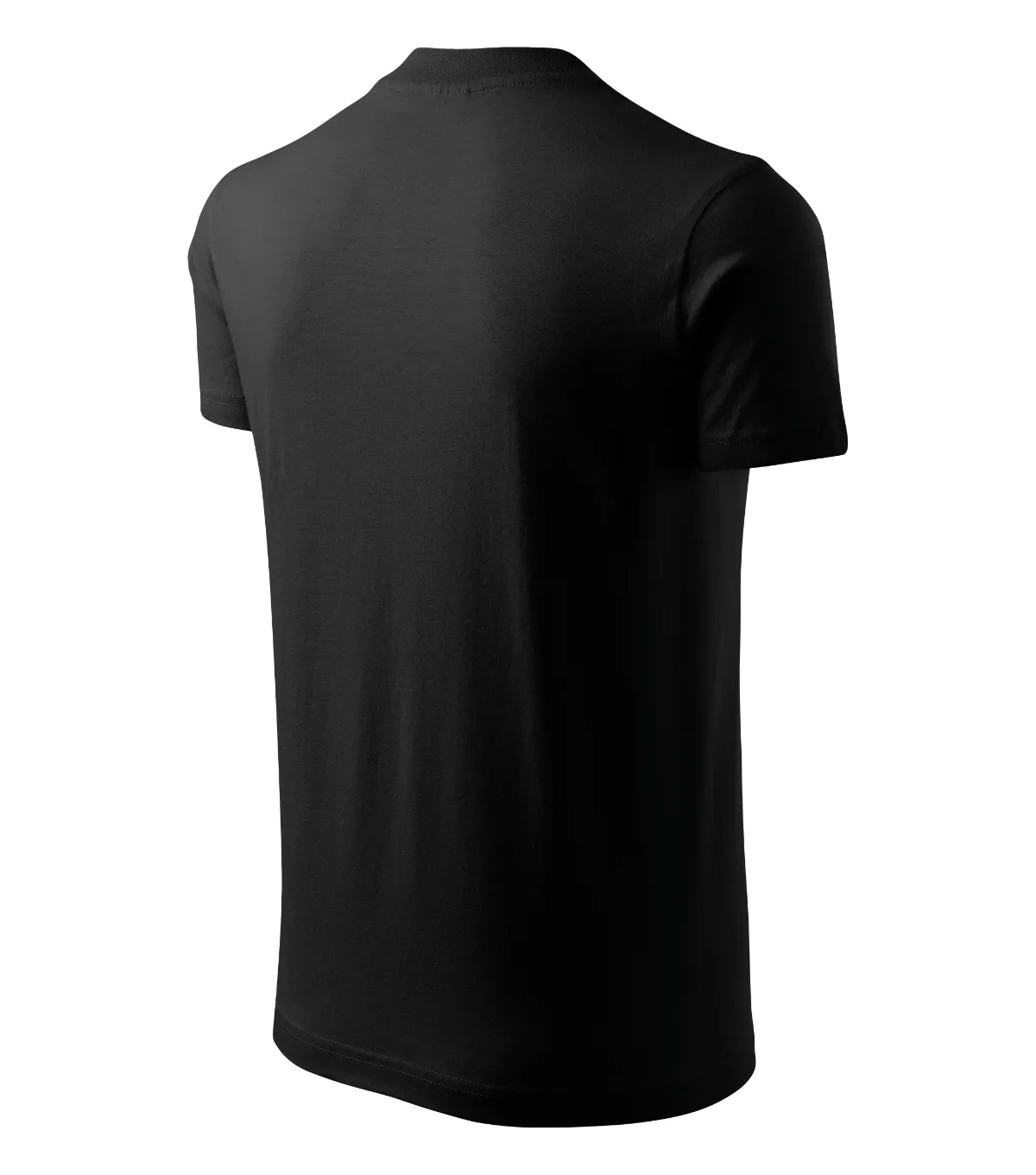 Tričko MALFINI V-neck 102, unisex, černá - Obrázek 4