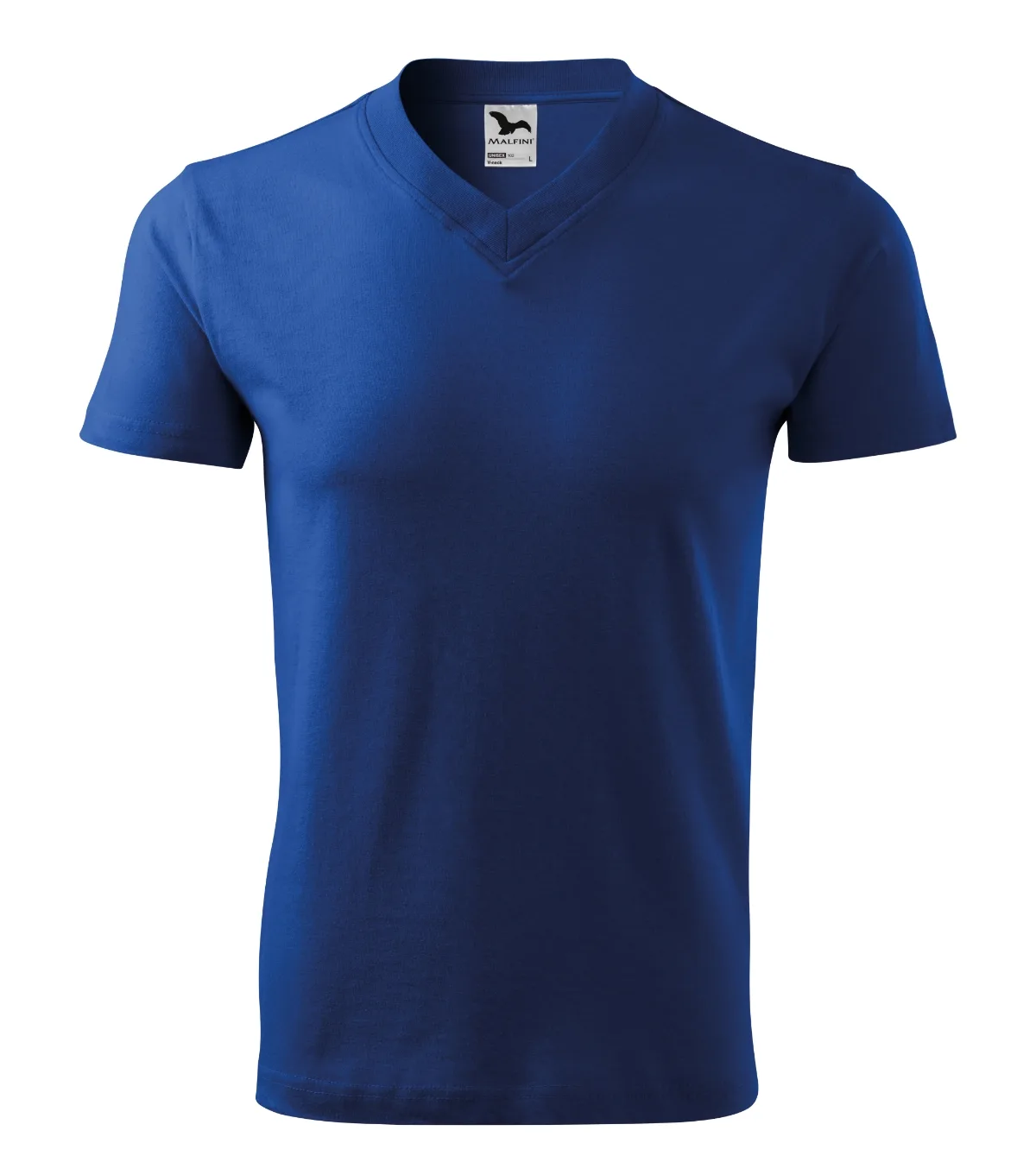 Tričko MALFINI V-neck 102, unisex, královská modrá - Obrázek 2